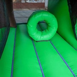 কল্পনাপ্রসূত 3D আর্টওয়ার্ক শিশু Inflatable কম্বো মজার প্লে এবং স্লাইড জঙ্গল কিংডম