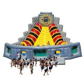 ভুডু পিরামিড বড় inflatable স্লাইড, 7 মি উচ্চতা কিডস বহিরঙ্গন স্লাইড