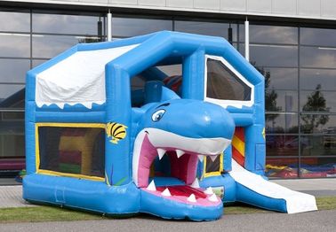 নীল - ট্রিপল স্টিচ EN14960 সঙ্গে নীল ছাদ Inflatable কম্বো