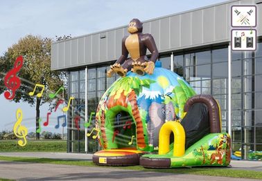 কাস্টমাইজড ফুন জঙ্গল Inflatable বাউন্সার বানর Inflatable Jumpers