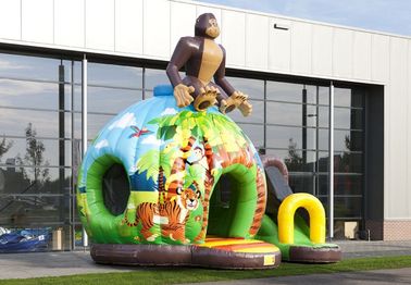 কাস্টমাইজড ফুন জঙ্গল Inflatable বাউন্সার বানর Inflatable Jumpers