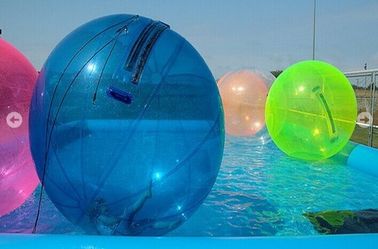 হলুদ / নীল দৈত্য Inflatable জল খেলনা হিউম্যান ওয়াটার বুদ্বুদ বল