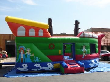 পিয়ারেট জাহাজ স্লাইড Inflatable কম্বো জাম্পিং হাউস জন্মদিন পার্টি জন্য