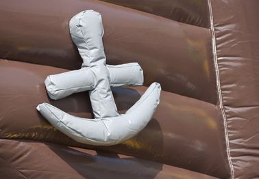 পাইরেট Ballcanon লভ্য Inflatable কম্বো 2 স্লাইড সঙ্গে 1 কাসল Bounce হাউস