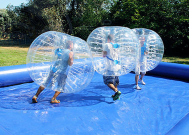 কাস্টম আউটডোর Inflatable খেলনা পরিবারের জন্য পুল সঙ্গে শারীরিক বাম্পার বল Arena মজার বক্র