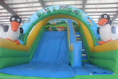 পিছনে বাড়ির জন্য পশু থিম বাণিজ্যিক Inflatable স্লাইড, কিডস জন্য স্লাইড Inflatable