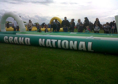 গ্র্যান্ড ন্যাশনাল শিশু / প্রাপ্তবয়স্ক Inflatable ইন্টারেক্টিভ গেমস সংযুক্ত রেস ট্র্যাক সঙ্গে