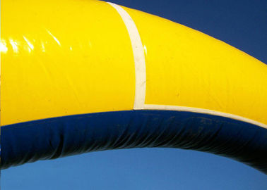 দৈত্য বিজ্ঞাপন Arch Inflatable বিজ্ঞাপন পণ্য ইভেন্টের জন্য কাস্টমাইজড হলুদ