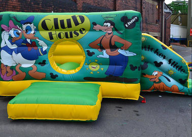12 ফুট এক্স 18ft মিকি মাউস Inflatable কম্বো জন্মদিন পার্টি বাউন্স হাউস এবং স্লাইড