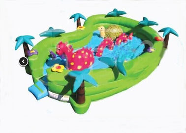 নিরাপত্তা জঙ্গেল Seaworld সাহসিক Inflatable Toddler খেলার মাঠ 24ft x 16ft x 6ft
