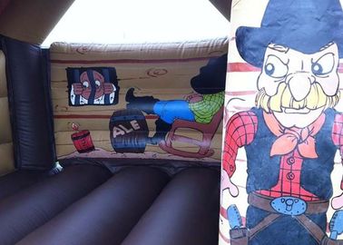 কিডস পার্টি জন্য বিস্ময়কর বন্য পশ্চিম Inflatable বাউন্সার কাস্টম শিপ