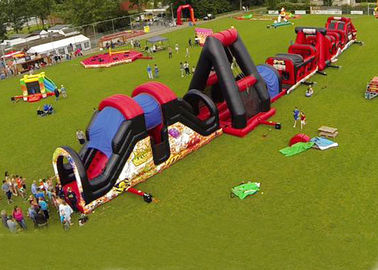 খেলার মাঠ জন্য আউটডোর Obstacle কোর্স খেলা, বুট ক্যাম্প Inflatable Obstacle কোর্স