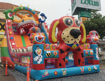 শিশু Inflatable কম্বো / Inflatable স্লাইড বাউন্সি / কিডস জন্য কম্বো কাসল গেম খেলুন