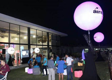 নাইট Inflatable বিজ্ঞাপন পণ্য, প্রদর্শন জন্য বেগুনি Inflatable LED বেলুন আলো