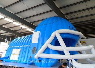 বড় নীল কালো আমেরিকান RAIDers Inflatable ফুটবল হেলমেট টানেল