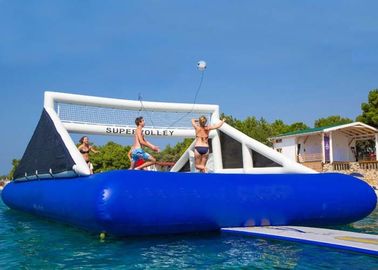 আমাদের অনুপ্রবেশ Inflatable স্পোর্টস গেম ব্লু ওয়াটার Inflatable ভলিবল কোর্ট