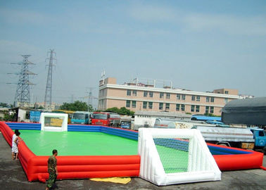 বহিরাগত 12 x 2 x 6m Inflatable ফুটবল মাঠ / এয়ার পাম্প সঙ্গে ফুটবল পিচ