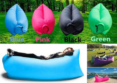 পোর্টেবল ক্যাম্পিং Inflatable Lazy ব্যাগ Laybag নাইলন বা পিভিসি উপাদান সঙ্গে ঘুমের ব্যাগ
