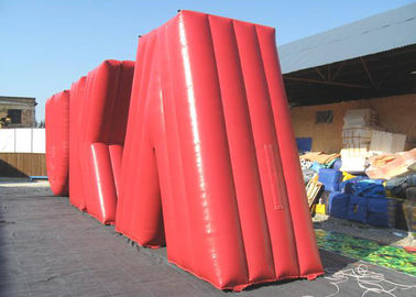 Inflatable বিজ্ঞাপন পণ্য অট্টালিকা স্থান জন্য লাল দৈত্য Inflatable লক্ষণ শব্দ