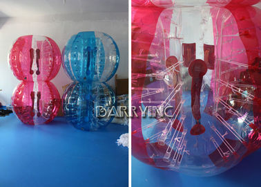 আউটডোর Inflatable কিডস খেলনা 1.8M টিপিই উপাদান অর্ধ নীল বুদ্বুদ বল / লাল বুদ্বুদ বল