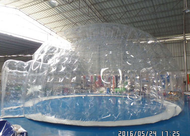 রুম সঙ্গে বাণিজ্যিক স্বচ্ছ পরিষ্কার সাবলীল তাঁবুর তাঁবু আউটডোর Inflatable ক্যাম্পিং তাঁবু