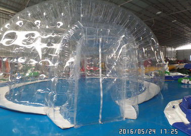 রুম সঙ্গে বাণিজ্যিক স্বচ্ছ পরিষ্কার সাবলীল তাঁবুর তাঁবু আউটডোর Inflatable ক্যাম্পিং তাঁবু
