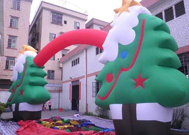 অক্সফোর্ড কাপড় কাস্টমাইজড বিজ্ঞাপন Inflatables ক্রিসমাস ট্রি / উত্সব জন্য আর্ক