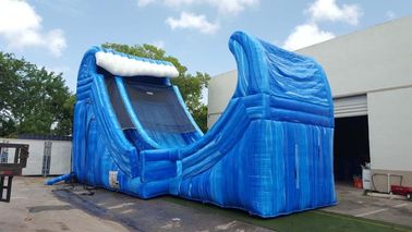 এয়ার পাম্প এবং মেরামত উপাদান সঙ্গে বিশাল 27 ফুট টা ওয়েভ রাইডার Inflatable জল স্লাইড