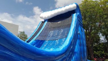 এয়ার পাম্প এবং মেরামত উপাদান সঙ্গে বিশাল 27 ফুট টা ওয়েভ রাইডার Inflatable জল স্লাইড