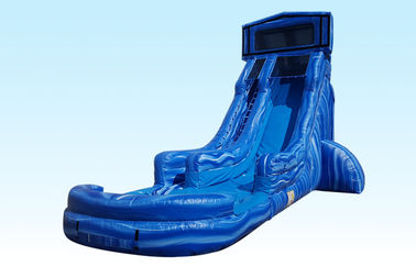 পৃথক পুল সঙ্গে নিজস্ব 20FT গভীর নীল inflatable বাণিজ্যিক জল স্লাইড
