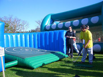 এয়ার Inflatable গলফ ড্রাইভিং বিন্যাস আউটডোর জন্য বহিরঙ্গন গল্ফ Inflatable ক্রীড়া Arena