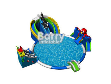 চীন inflatable বিনোদন পার্ক খেলা, seaworld inflatable জল পার্ক স্লাইড পুল থেকে আমদানি