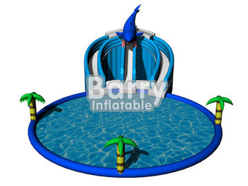 সামার Inflatable জল খেলা কিডস / প্রাপ্তবয়স্কদের জন্য ডলফিন Inflatable বিনোদন পার্ক