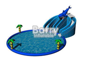 সামার Inflatable জল খেলা কিডস / প্রাপ্তবয়স্কদের জন্য ডলফিন Inflatable বিনোদন পার্ক