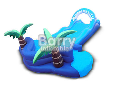 জঙ্গল লন Inflatable জল স্লাইড শিশুদের জন্য নারকেল গাছ Inflatable স্লিপ এন স্লাইড