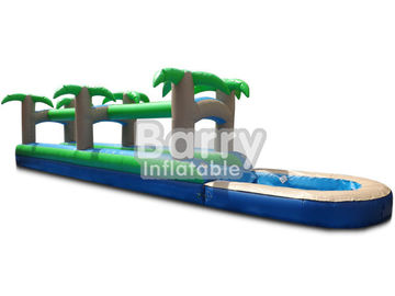 জল খেলার মাঠ Rainforest Inflatable জল স্লাইড Fireproof 28L এক্স 8W এক্স 11 এইচ ফিট