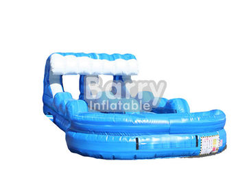 কাস্টম সুনামি Inflatable জল স্লাইড N স্লাইড / আগ্নেয়গিরি / ওয়েভ স্লিপ স্লাইড জন্য সামার
