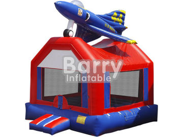 নিরাপত্তা কিডস খেলার মাঠ প্লেন Inflatable বাউন্সার সহজে একত্রিত / প্যাকিং