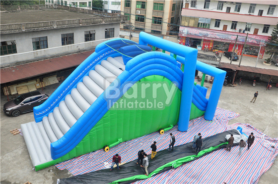পাগল 0.55 পিভিসি সবুজ inflatable 5K রান রেস প্রাপ্তবয়স্কদের জন্য কম্বো জাম্পার ভাড়া