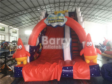 বাচ্চাদের খেলার মাঠ জন্য পেশাদার Spongebob বাণিজ্যিক Inflatable স্লাইড Fireproof