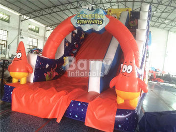 বাচ্চাদের খেলার মাঠ জন্য পেশাদার Spongebob বাণিজ্যিক Inflatable স্লাইড Fireproof