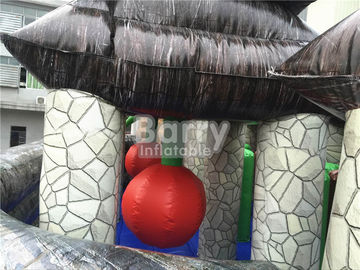 সামার জল খেলা জঙ্গল থিম Inflatable কেন্দ্র স্লাইড সঙ্গে জল পার্ক গাট্টা