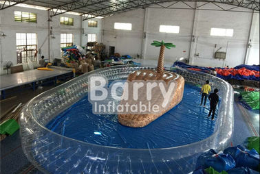 নিজস্ব পোর্ট সঙ্গে কাস্টমাইজড ইন্ডোর Inflatable বল পুকুর মিনি Inflatable পুল