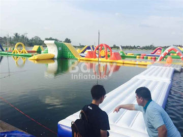 Seels থিম Inflatable ভাসমান জল পার্ক টেকসই Inflatable বিনোদন পার্ক