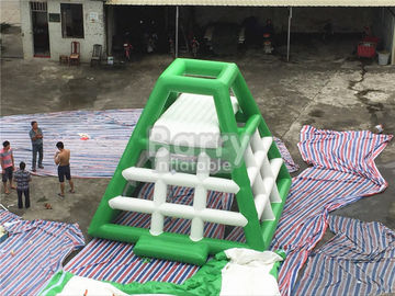 4.8 মি উচ্চ প্রসারণযোগ্য জল খেলনা জল স্লাইড সঙ্গে inflatable জল ঝুড়ি টাওয়ার