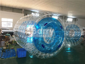জলরোধী কাস্টম Inflatable পুল খেলনা কিডস / প্রাপ্তবয়স্কদের জন্য নীল জল রোলার