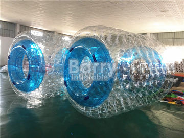 জলরোধী কাস্টম Inflatable পুল খেলনা কিডস / প্রাপ্তবয়স্কদের জন্য নীল জল রোলার
