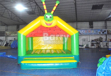 টেকসই Caterpillar কাসল কিডস Backyard / খেলার মাঠ জন্য Inflatable বাউন্সার