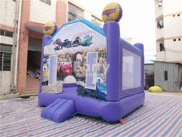 খালেদা গাড়ি Inflatable বাউন্সি কাসল পেশাদার নিরাপত্তা বেগুনি বাউন্স হাউস পার্টি