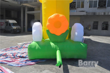 বিজ্ঞাপন জন্য কার্টুন আকার হলুদ Inflatable খিলান / ইভেন্ট জন্য Inflatable প্রবেশপথ আর্কি